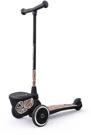 [OUTLET] Scootandride Highwaykick 2 Lifestyle Hulajnoga Trójkołowa Balansowa z Zamykanym Schowkiem 2+ Brown Lines