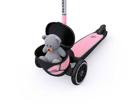 Scootandride Highwaykick 2 Lifestyle Hulajnoga Trójkołowa Balansowa ze Świecącymi Kółkami i Odblaskową Kierownicą 2+ Reflective Rose