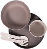 Bo Jungle Zestaw Naczyń BioPlastik CPLA Grey 