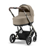 Cybex Balios S Lux 2.0 Wózek Głęboko-Spacerowy Almond Beige + Cybex Aton B2 i-Size Fotelik Samochodowy 0-13kg + Baza One Volcano Black	