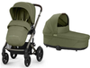 Cybex Talos S Lux Wózek Głęboko-Spacerowy Rama Taupe Moss Green