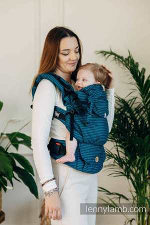LennyLamb LennyUpGrade Nosidełko Regulowane Splot Tessara 100% Bawełna Basic Line Tanzanit