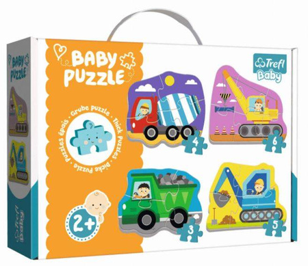 Trefl Puzzle Baby Classic - Pojazdy Na Budowie 