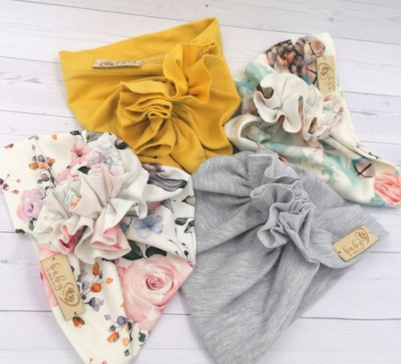 Baby in World Turban Niemowlęcy 3-6mc Musztardowy