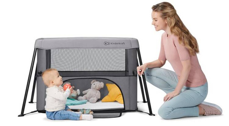Kinderkraft Movi Łóżeczko Turystyczne  Grey