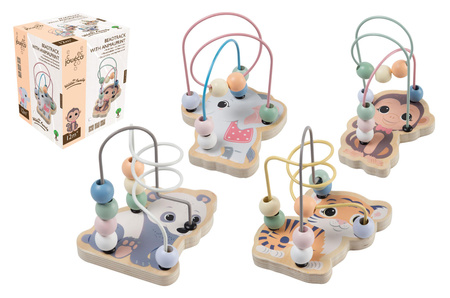 Joueco Drewniany labirynt przeplatanka słonik