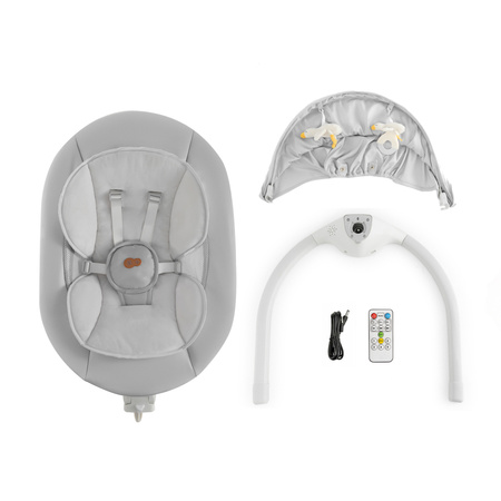 Kinderkraft TULSY Leżaczek Bujaczek Szary