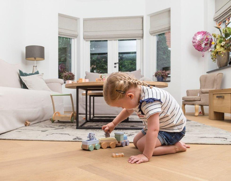 Joueco The Wildies Famil Drewniana kolejka z zwierzątkami