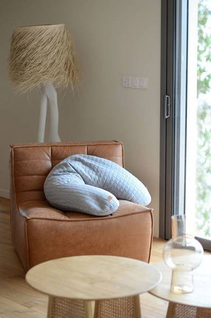 Beaba Ergonomiczna Poduszka Rogal Dla Kobiet W Ciązy i Karmiących Big Flopsy Fleur de Coton Heather Grey