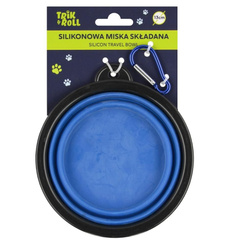 Trik&Roll Miska dla Zwierząt Silikonowa Składana Niebieska 13cm
