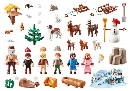 Playmobil Kalendarz Adwentowy "Zimowy Świat Heidi" 70260 