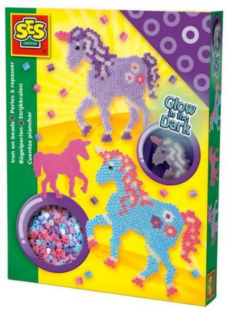 Ses Creative Koralikowe Prasowanki Fantazyjne Konie Świecace W Ciemności