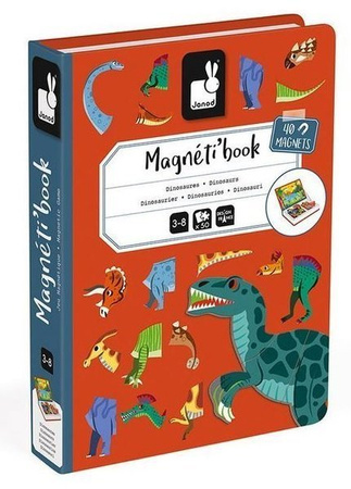 Janod Magnetibook Magnetyczna Układanka Dinozaury 