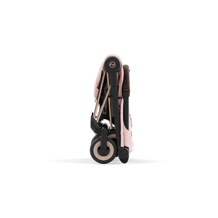Cybex Coya Wózek Spacerowy Rama Rosegold Peach Pink + Cybex Coya Moskitiera Black