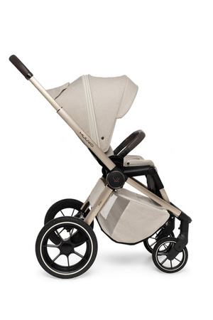 Muuvo Quick Boho Wózek Głęboko-Spacerowy Brown + Cybex Aton B2 i-Size Fotelik Samochodowy 0-13kg + Baza One Volcano Black