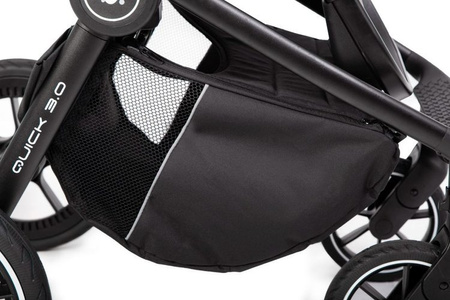 Muuvo Quick 3.0 Wózek Głęboko-Spacerowy z Gondolą XL Zestaw 2w1 Iron Graphite