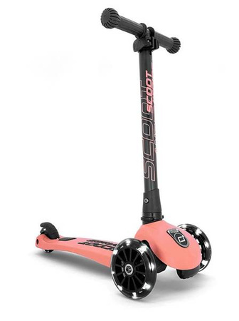 Scootandride Highwaykick 3 LED Hulajnoga Składana Ze Świecącymi Kółkami 3+ Peach