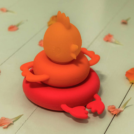 Lilliputiens Silikonowa piramida do kąpieli Kokoszka Paulette 12 m+