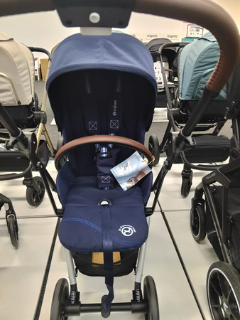 [OUTLET] Cybex Eezy S Twist Plus 2 Wózek Spacerowy Rama Srebrna Dark Blue 2024