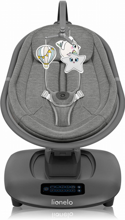 Lionelo Blossom elektryczny bujaczek dziecięcy Grey Concrete