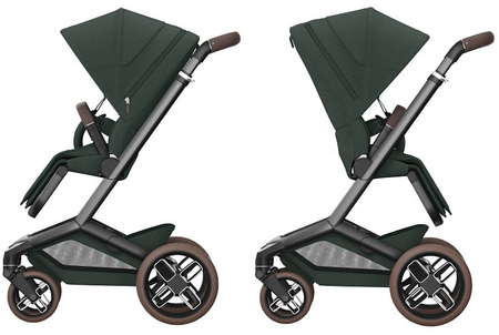 Maxi-Cosi Fame + Carrycot Wózek Głęboko-Spacerowy 2w1 Twillic Green