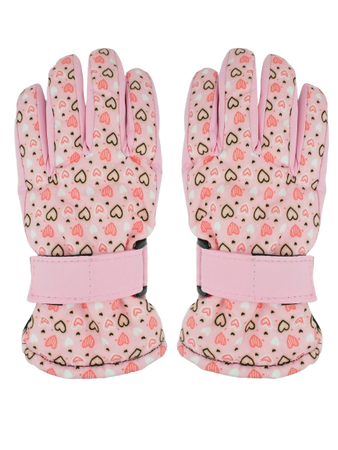 Noviti Rękawiczki Narciarskie 5P Dziewczęce Serca Rozmiar 12