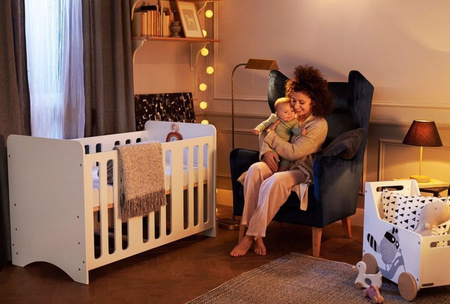 KinderKraft Stello Drewniane  Łóżeczko