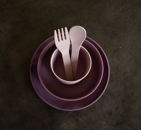 Bo Jungle Zestaw Naczyń BioPlastik CPLA purplepink 