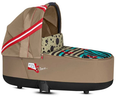Cybex e-Priam 3.0 Rama ze Stelażem Siedziska + Gondola Wózek Głęboki  Karolina Kurkova One Love | multicolor 