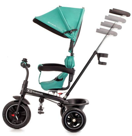 Kinderkraft Freeway Rowerek Trzykołowy 3w1  Green
