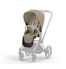 Cybex Priam 4.0 Wózek Głęboko-Spacerowy + Cloud T i-Size Fotelik Samochodowy 0-13kg Plus Cozy Beige