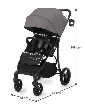 Kinderkraft Askoy Wózek Spacerowy Dhalia Pink
