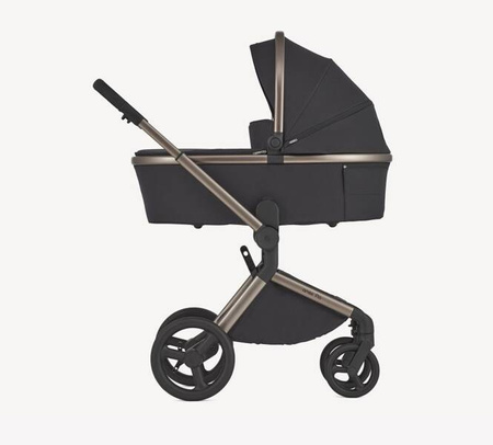 Anex Flo Wózek Głęboko-Spacerowy Solo + Cybex Aton B2 i-Size Fotelik Samochodowy 0-13kg + Baza One Volcano Black	