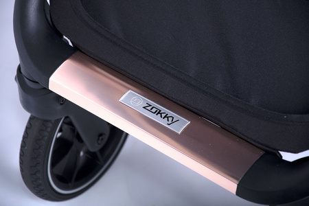 Zokky Ozz Wózek Głęboko-Spacerowy 2w1 Grey Stone