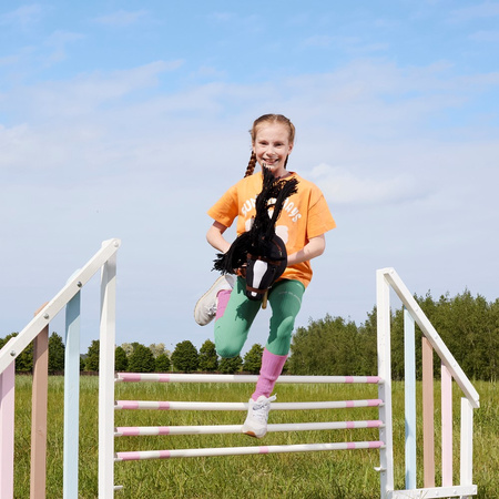 Hoppihorse Koń na Kiju Hobby Horse A3 Czarny 66cm