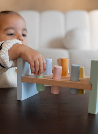 Joueco The Wildies Famil Drewniana przebijanka z młotkiem