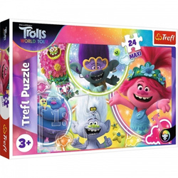 Trefl Puzzle maxi 24 el. Muzyczny świat Troli