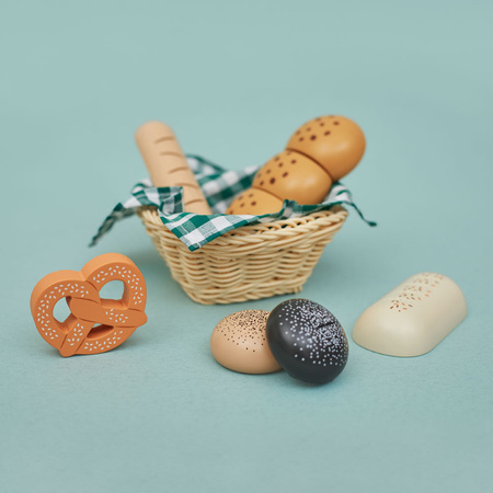 Janod Koszyk z pieczywem z drewna Shiny Grandma 3+