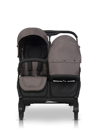 Euro-Cart Doblo Wózek Spacerowy Bliźniaczy lub Rok Po Roku Taupe