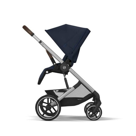 Cybex Balios S Lux 2.0 Wózek Głęboko-Spacerowy Ocean Blue + Cybex Cloud G I - Size Fotelik Samochodowy 0-13 kg + Adaptery