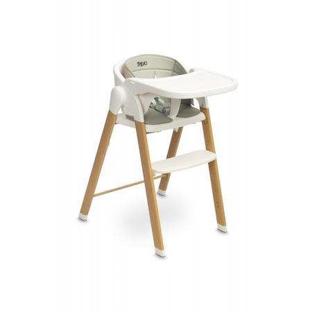 Caretero Triplo - Krzesełko do karmienia 3w1 Grey