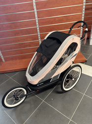 [OUTLET] Cybex Zeno Wielofunkcyjna Przyczepka Do Biegania Do Roweru Cybex Sports Silver Pink