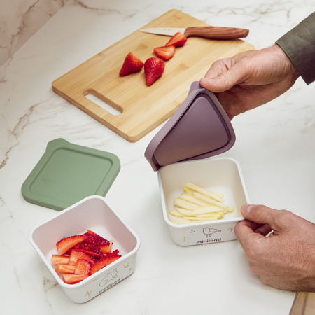 Miniland Pojemniki Na Żywność Hermetyczne ECO-friendly 2x400 ml - Żabka