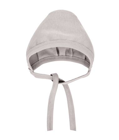 Poofi Czapka Wiązana Rozmiar 56 0-2m Jasny Szary
