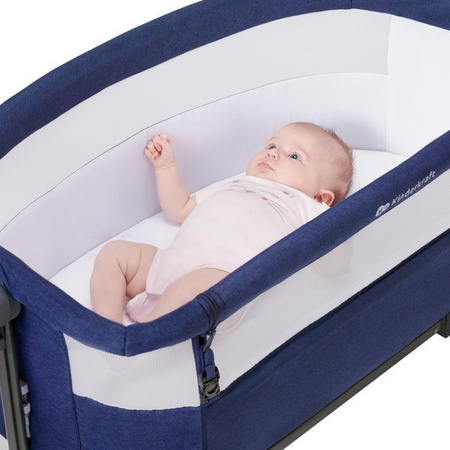 Kinderkraft Bea Łóżeczko Dostawne 2w1 Navy Blue