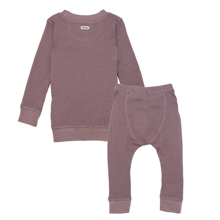 Lodger dwuczęściowa piżamka bawełniana wrzosowa Ciumbelle Rose r. 86