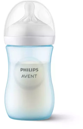Avent Natural 3 Butelka Responsywna 1m+ 260ml Blue