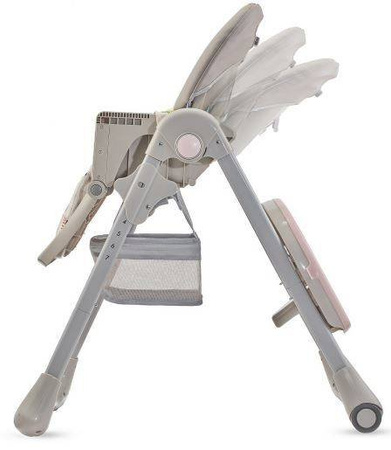 Kinderkraft Tastee Krzesełko Do Karmienia Beżowe || Pink Leaf