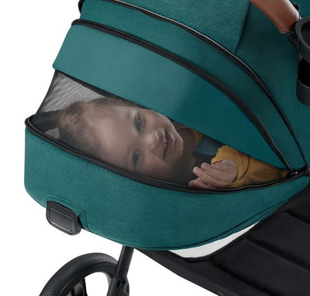 Kinderkraft Evolution Wózek Spacerowy + Cocoon  Midnight Green