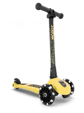 Scootandride Highwaykick 3 LED Hulajnoga Składana Ze Świecącymi Kółkami 3+ Lemon